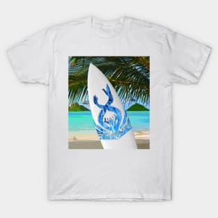 Thrawn's Cerulean Chimaera Surfboard T-Shirt